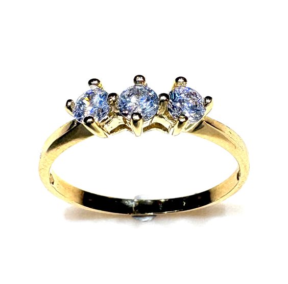 Anello CP gioielli Donna 9K in Oro giallo Cubic Zirconia 9K TRILOGY ZIRC G 1.50 G - 9K TRILOGY ZIRC G 1.50 G